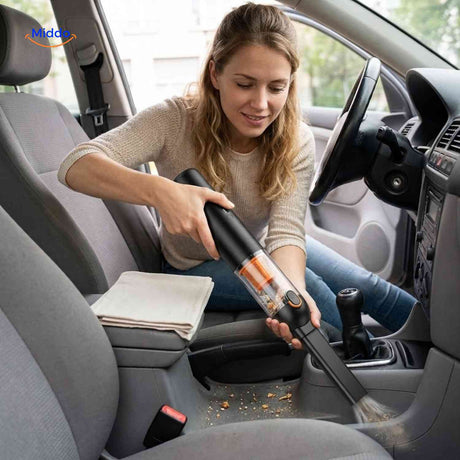 Turbovac Autostofzuiger kieren en autostoelen stofzuigen www.middo.nl