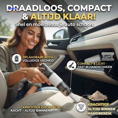 Turbovac Autostofzuiger krachtige auto handstofzuiger met blaasfunctie www.middo.nl