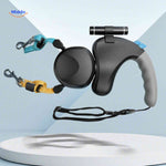 TweeTrek Hondenriem dubbele automatische riem close up www.middo.nl