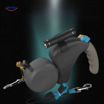 TweeTrek Hondenriem twee hondenlijn met zaklamp www.middo.nl