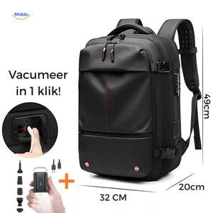VacuPro Reistas inclusief pomp zwarte kleur met extra pomp