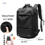 VacuPro Reistas inclusief pomp zwarte kleur met extra pomp