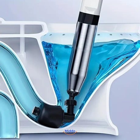 Verbeterde Turbo Luchtdruk Ontstopper verhelpt wc-verstopping met gemak