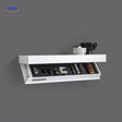 Vinaluxe Shelf wit met plaats voor kantooraccessoires www.middo.nl