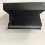 Vinaluxe Shelf zwart met dichte deksel en onderste deur www.middo.nl