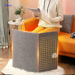 Warmilo Voetverwarmer bij bank met warmtestraling www.middo.nl