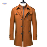 WoolGuard™ Winterjas | Wolmix, dubbele kraag & Britse erfgoedstijl