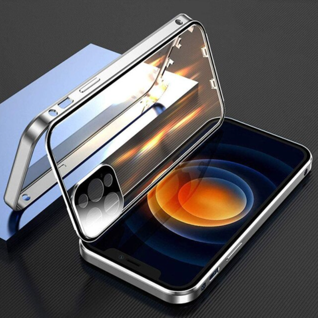 WonderCase draadloos opladen voor iPhone in Zilver kleur