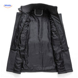 WoolGuard Dubbele Kraag Binnenkant Grijze Jas