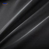 WoolGuard Dubbele Kraag Zwarte Jas Textuur