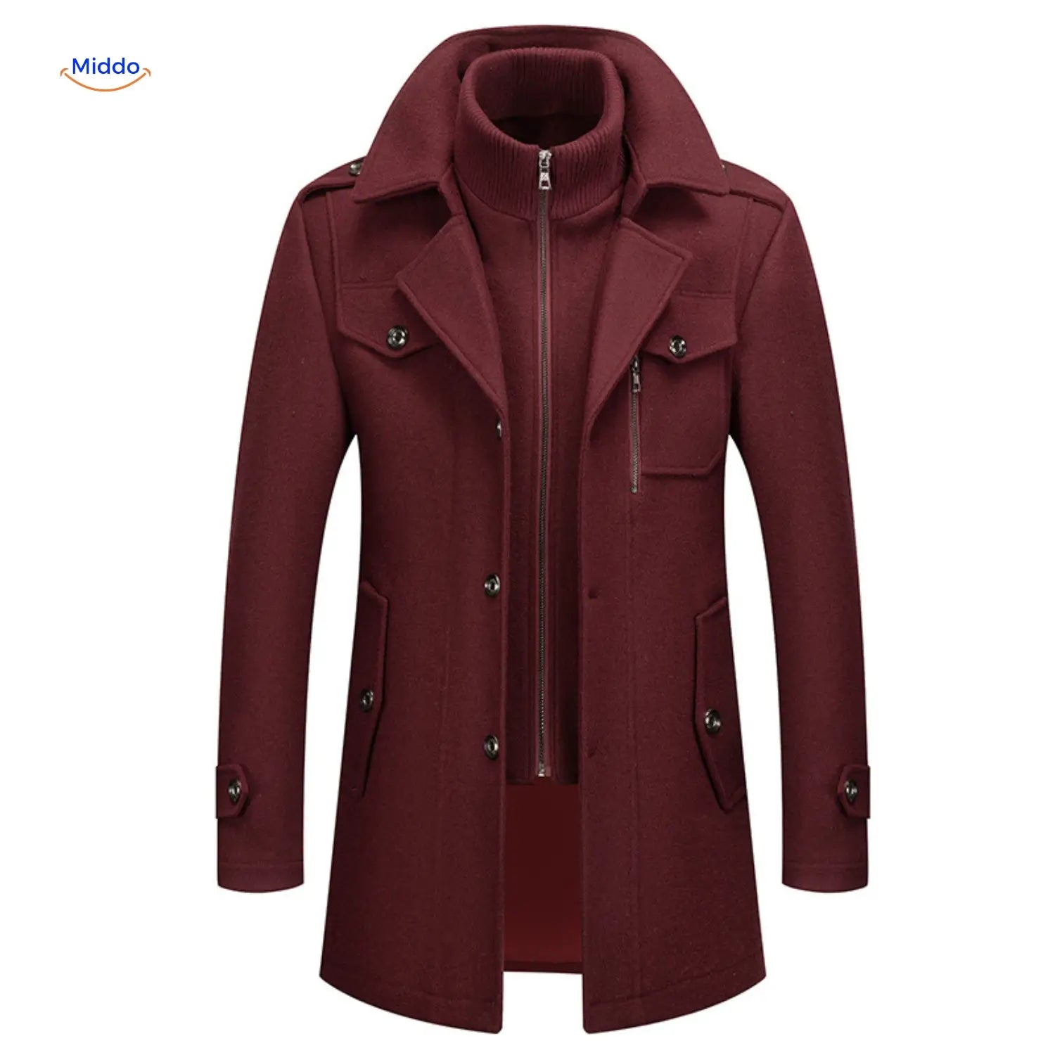 WoolGuard™ Peaky Blinders Winterjas | Luxe Dubbele Kraag Trenchcoat voor Heren