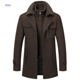 Bruine Trenchcoat gevoerd.