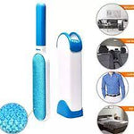 Zelfreinigende huisdierhaarverwijderaar met basis.