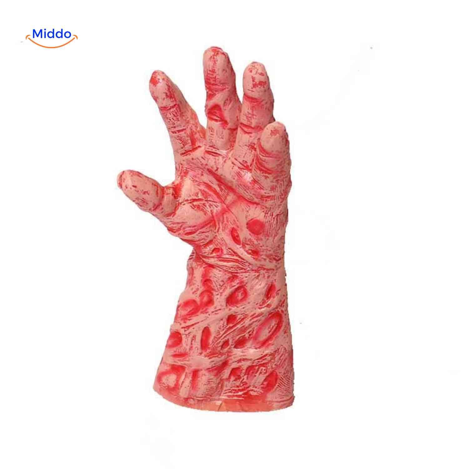 Zombiora Masker verbrand gezichtsmasker zonder haar www.middo.nl