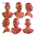 Zombiora Masker zes verbrande gezichtsmaskers verschillende perspectieven www.middo.nl