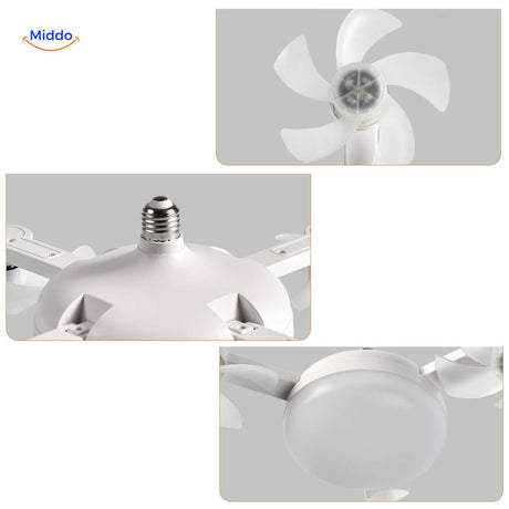 aeroglow ventilatorlamp close up details ventilatorbladen en ledkap www.middo.nl