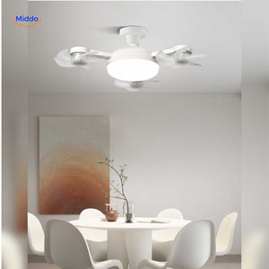 aeroglow ventilatorlamp designlamp met plafondventilator voor eetkamer www.middo.nl