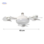 aeroglow ventilatorlamp mini plafondventilator met led verlichting 45cm www.middo.nl