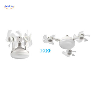 aeroglow ventilatorlamp uitklapbare mini ventilatoren met ledlamp www.middo.nl