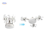 aeroglow ventilatorlamp uitklapbare mini ventilatoren met ledlamp www.middo.nl