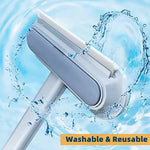 Afwasbare Multibrush schoonmaakborstel met waterdruppels.