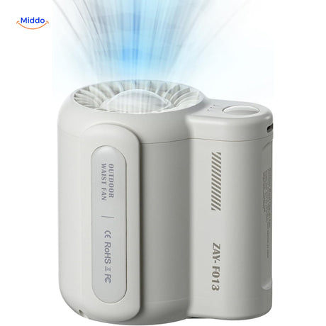 AirFlowPro™ Krachtige Miniventilator Met Dubbele Clip Wit