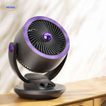 airstream ventilator zwarte ventilator met touch bediening en paars accent www.middo.nl