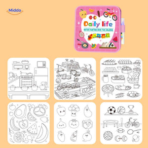 aquaDoodle boek dagelijks leven water verfboek kinderen leuke kleurplaten speelgoed www.middo.nl
