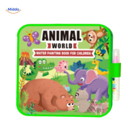 aquaDoodle boek dierenwereld bosdieren jungle waterverfboek kinderen www.middo.nl