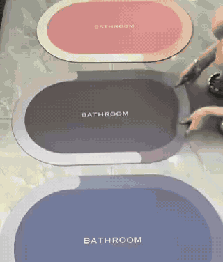 Aquastep Badmat absorbeert snel verschillende vormen kleuren www.middo.nl