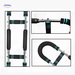 armflex trainer detailweergave met foam grepen en verstelbare delen www.middo.nl