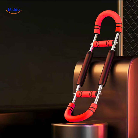 armflex trainer opvallende rode armtrainer met versterkte veren www.middo.nl