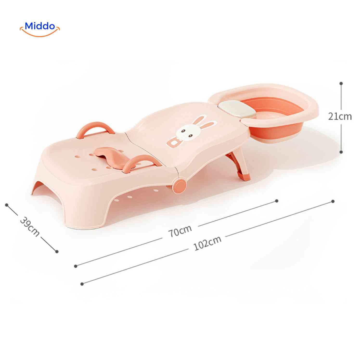 babysEase stoel badzitje met afmetingen en kom www.middo.nl