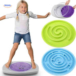 balancio bordspel kind speelgoed met verwisselbare doolhofschijven voor balansspel www.middo.nl