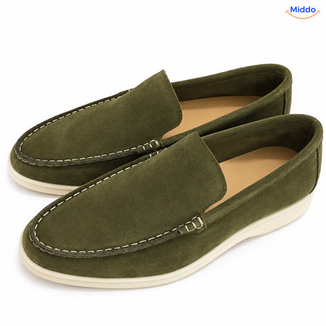 Beckwin loafers – Olijfgroen