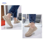 beckwin loafers lichtbeige suede moderne instappers voor heren www.middo.nl