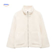 beige teddy jas licht