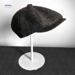 blinderstyle cap donkerbruin visgraat pet www.middo.nl