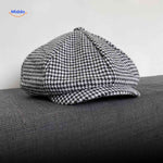 blinderstyle cap grijs houndstooth wollen pet www.middo.nl
