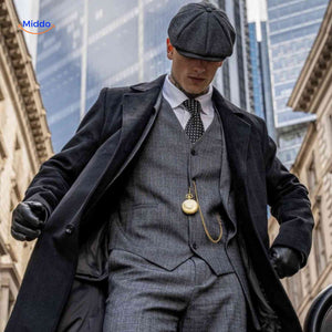 blinderstyle cap grijs peaky blinders stijl pet www.middo.nl