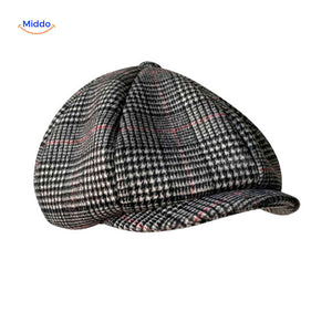blinderstyle cap grijs ruit wollen pet www.middo.nl