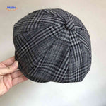 blinderstyle cap grijs visgraat wollen pet www.middo.nl