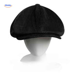 blinderstyle cap zwart corduroy pet www.middo.nl