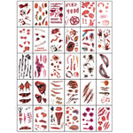 Bloedige en angstaanjagende Halloween-tattoos met schaduwen wel 30 verschillende