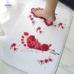 bloodstep badmat bloedige voetafdruk horror halloween www.middo.nl