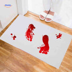 bloodstep badmat bloedige voetsporen halloween decoratie www.middo.nl