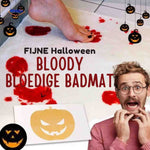bloodstep badmat halloween bloedige voetafdruk mat www.middo.nl
