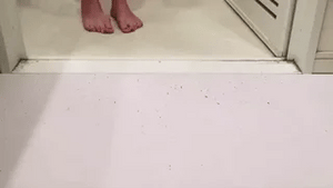 bloodstep badmat kleurveranderend bloed effect halloween www.middo.nl