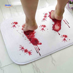 bloodstep badmat voetafdrukken bloed halloween effect www.middo.nl