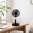 Zwarte BreezePro inklapbare USB-ventilator